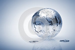 Puzzle globe