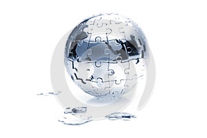 Puzzle globe