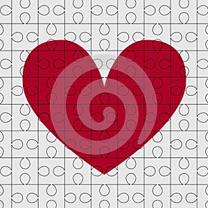 Puzzle heart