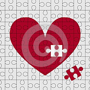 Puzzle heart