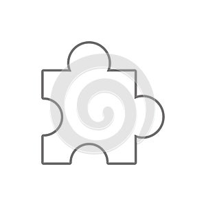 Puzzle icon. Element of cyber security for mobile concept and web apps icon. Thin line icon for website design and development,