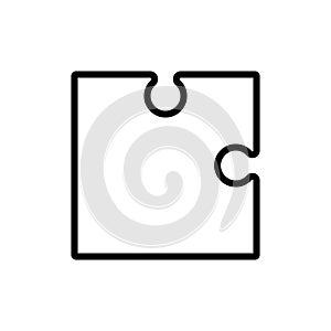 Puzzle icon vector. Conundrum illustration sign. Teaser symbol or logo. photo