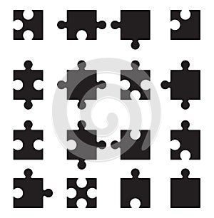 Puzzle icons set