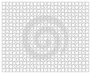Puzzle jigsaw template