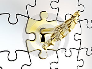 Puzzle key