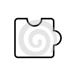 Puzzle line icon vector design