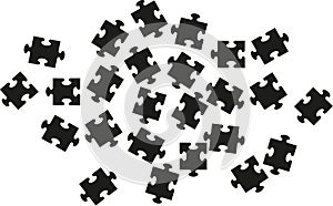 Puzzle with lots of pieces