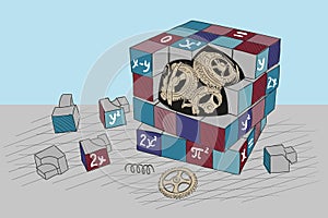 Puzzle with mechanism