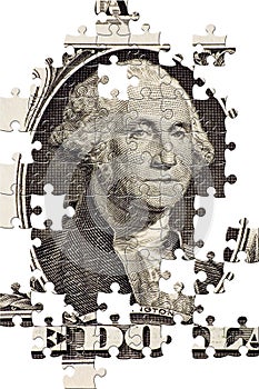 Puzzle with missing pieces