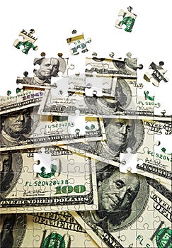 Puzzle with missing pieces