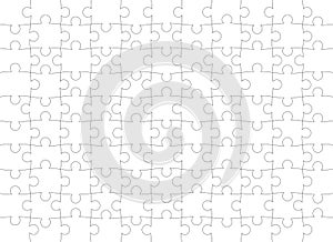 Puzzle pattern. Texture isolated on a white background