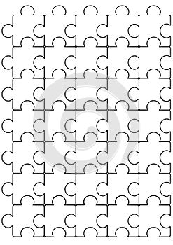 Puzzle pattern vector template design.