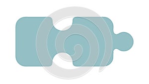 Puzzle Piece Icon, Problem Solving Connection Symbol, vector design Generative AI