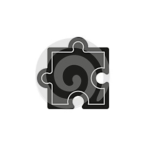 puzzle piece icon, vector puzzle symbol