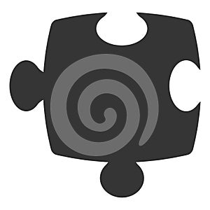 Puzzle piece isolated icon over white background