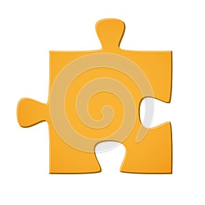 Puzzle piece yellow