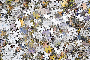 Puzzle pieces background