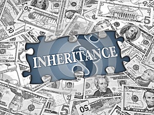 Inheritance, Right and money photo