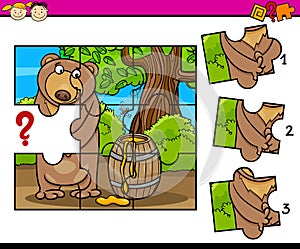 Puzzle preschool cartoon task