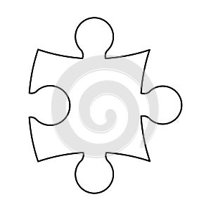 Puzzle silhouette vector symbol icon design.