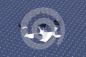 Puzzle from solar sell