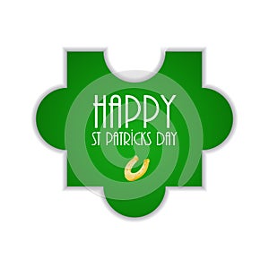 Puzzle with St.Patrick day design