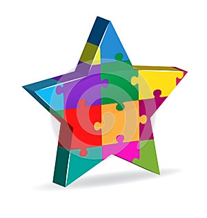 Puzzle star innovation company logo