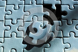 Puzzle about to be completed