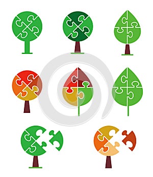 Puzzle Tree icons