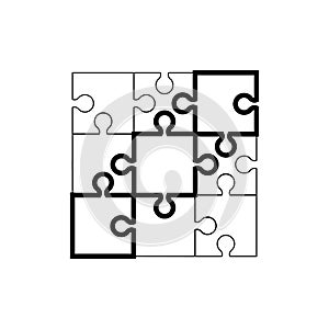 Puzzle vector icon vector