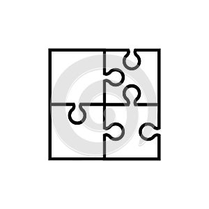 Puzzle vector icon vector