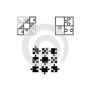 Puzzle vector icon vector