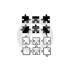 Puzzle vector icon vector