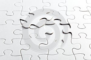 Puzzle white pieces