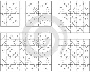 Puzzles, separate pieces