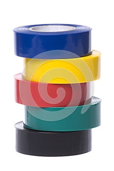 PVC Electrical Tapes Isolated photo