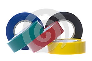 PVC Electrical Tapes Isolated photo