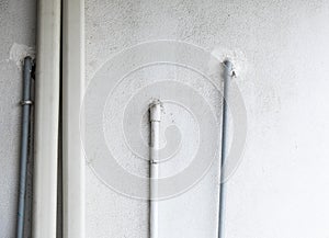 PVC pipe of the air conditioner system