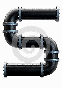 PVC Pipe Letter Concept