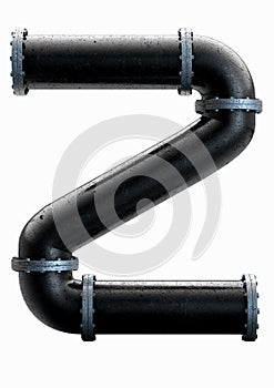 PVC Pipe Letter Concept