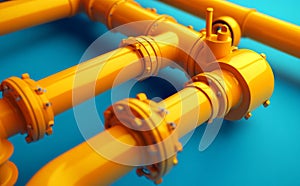 PVC plastic is used in the construction of sever and water pipes, as shown in a 3D rendering