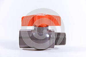 A PVC solenoid drain valve for use in the construction plumbing industry