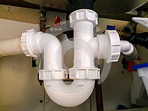 PVC Under Sink Pipe Layout