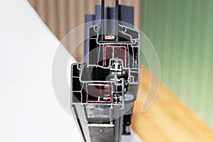 PVC window or door cross section