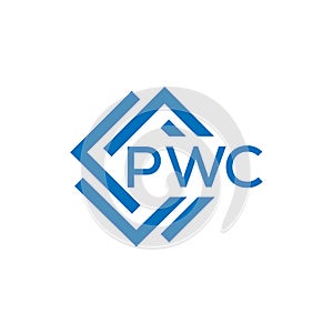 PWC letter logo design on white background. PWC creative circle letter logo concept. PWC letter design.PWC letter logo design on