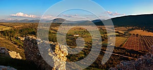 Landscape sunset in spain