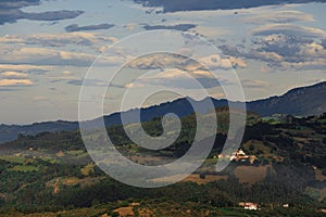 Picos de europa village in asturias