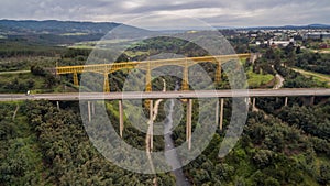 View of the malleco viaduct photo