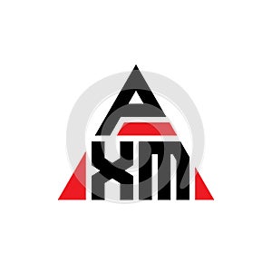 PXM triangle letter logo design with triangle shape. PXM triangle logo design monogram. PXM triangle vector logo template with red