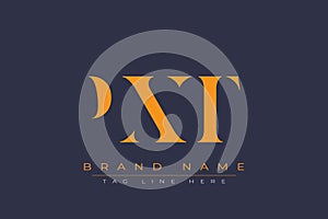 PXT abstract letter logo design